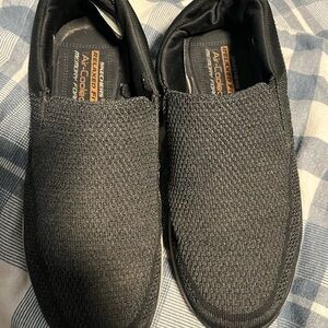 Skechers 65086 Men's Black Expected Gomel Relaxed Fit Slip-On Loafers Sz 13